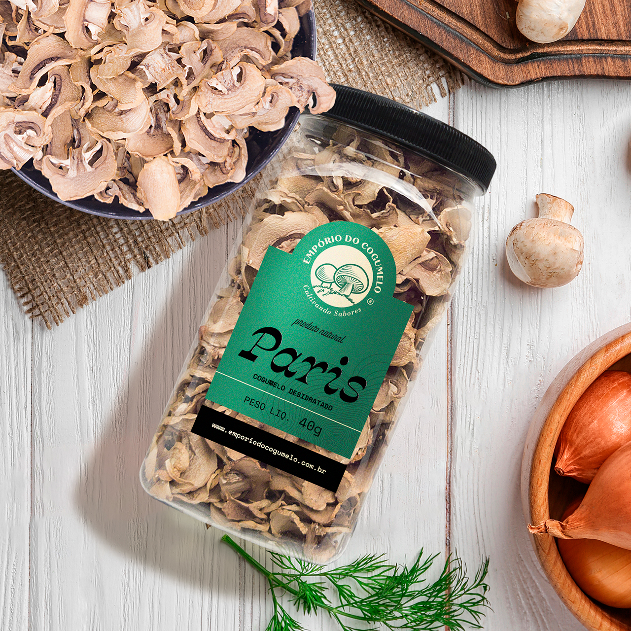 Cogumelo Paris — Pote 40 g